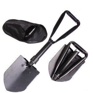 Folding Shovel High Carbon Steel, Portable Lightweight Outdoor Survival 1 Set